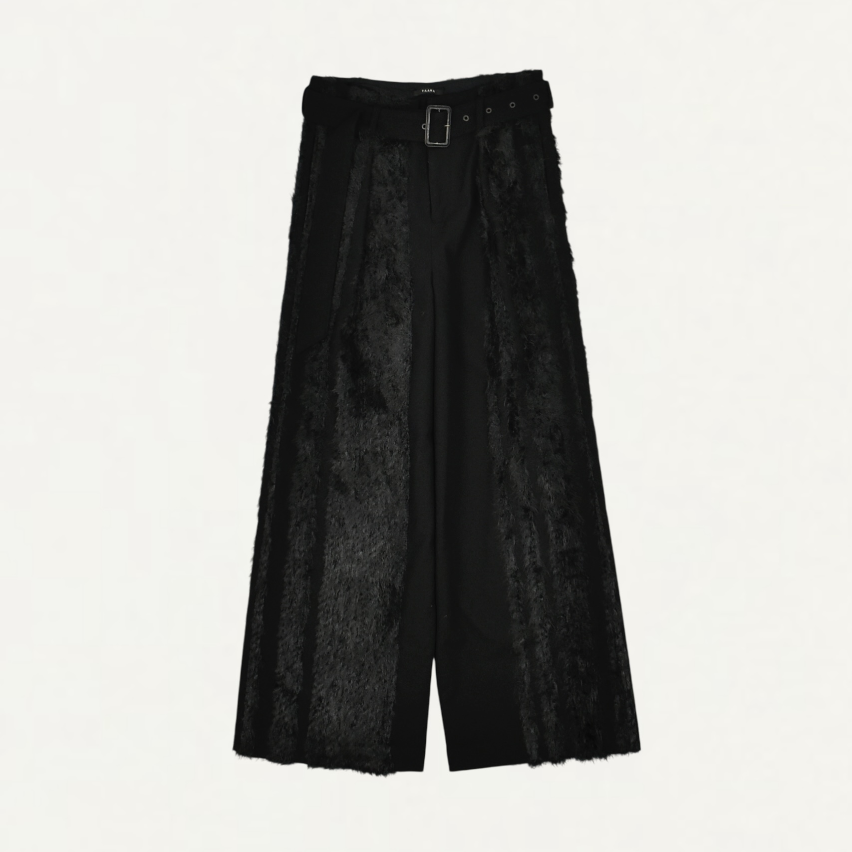 TAAKK FUR TWEED BELT PANTS BROWN[TA25AW-PT012]