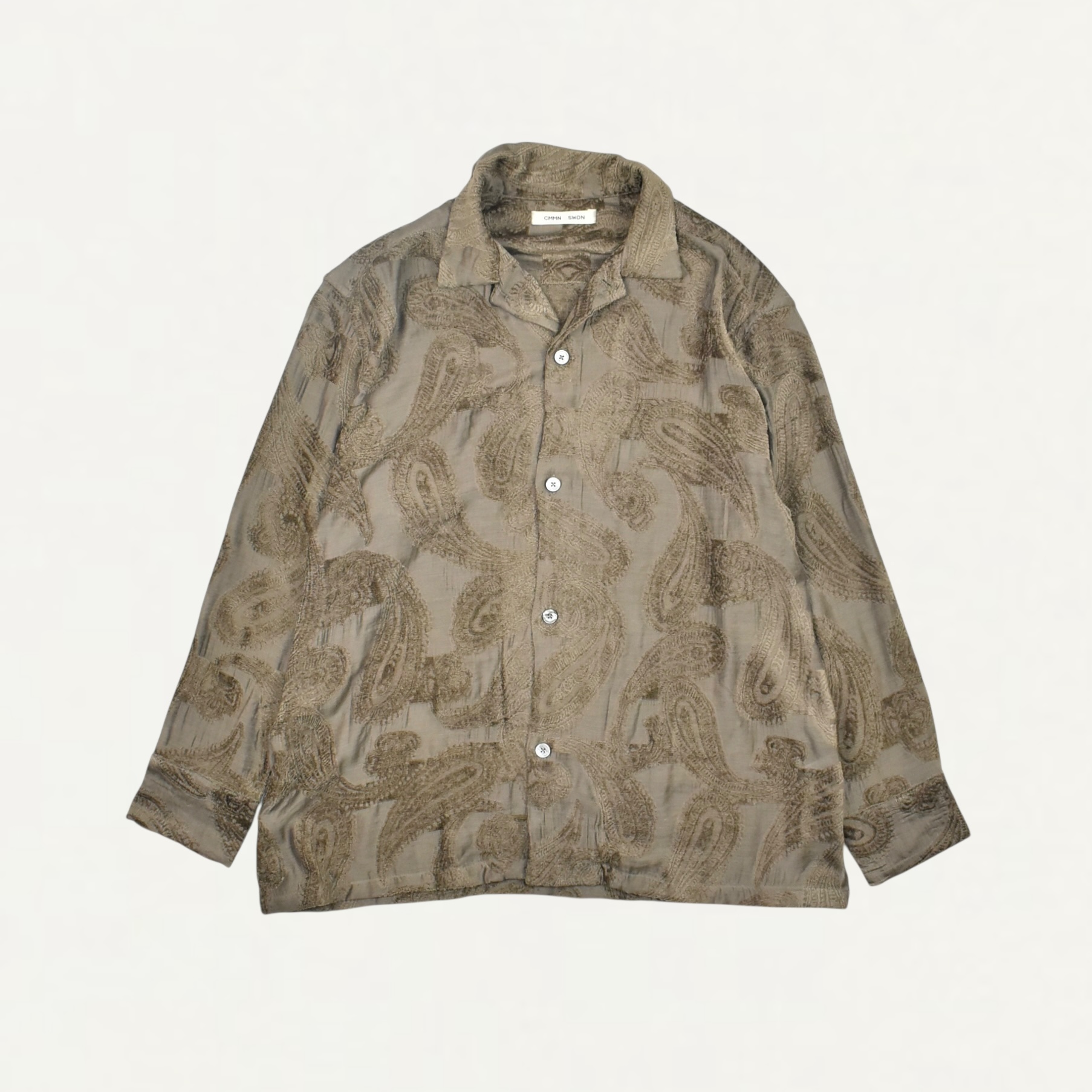 CMMN SWDN Ario Paisley Shirt Grey Paisley[M25W6003]