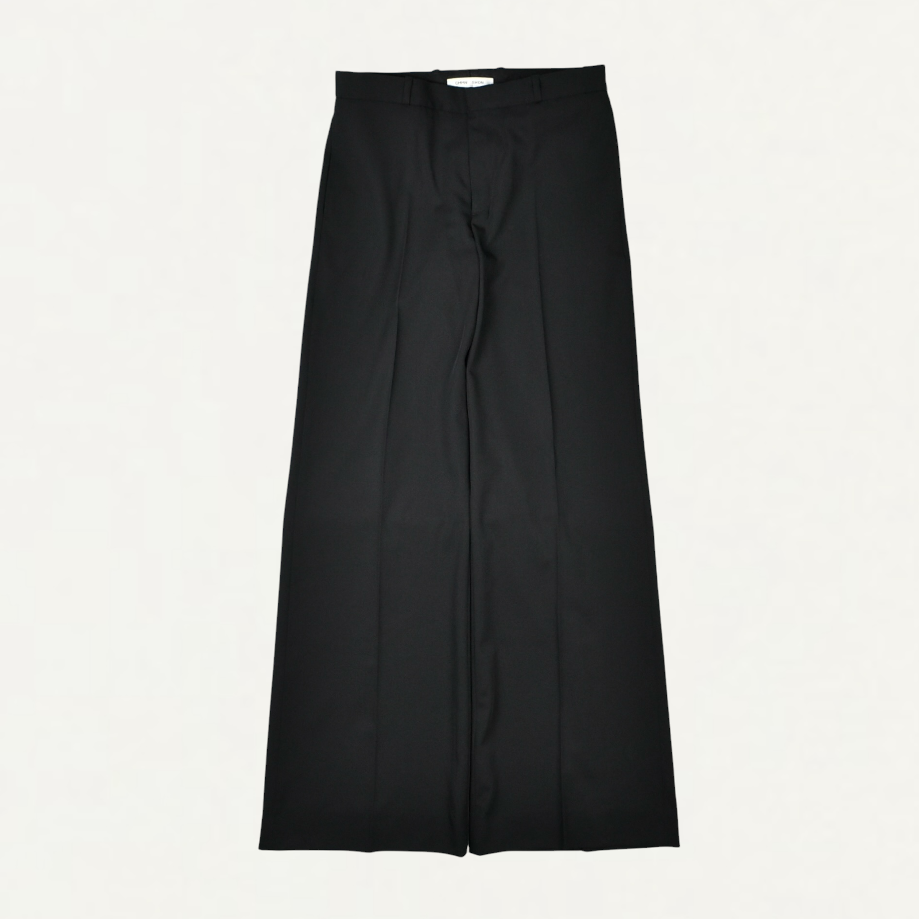 CMMN SWDN OTTOWA WOVEN WIDE TROUSERS BLACK[M25W493]