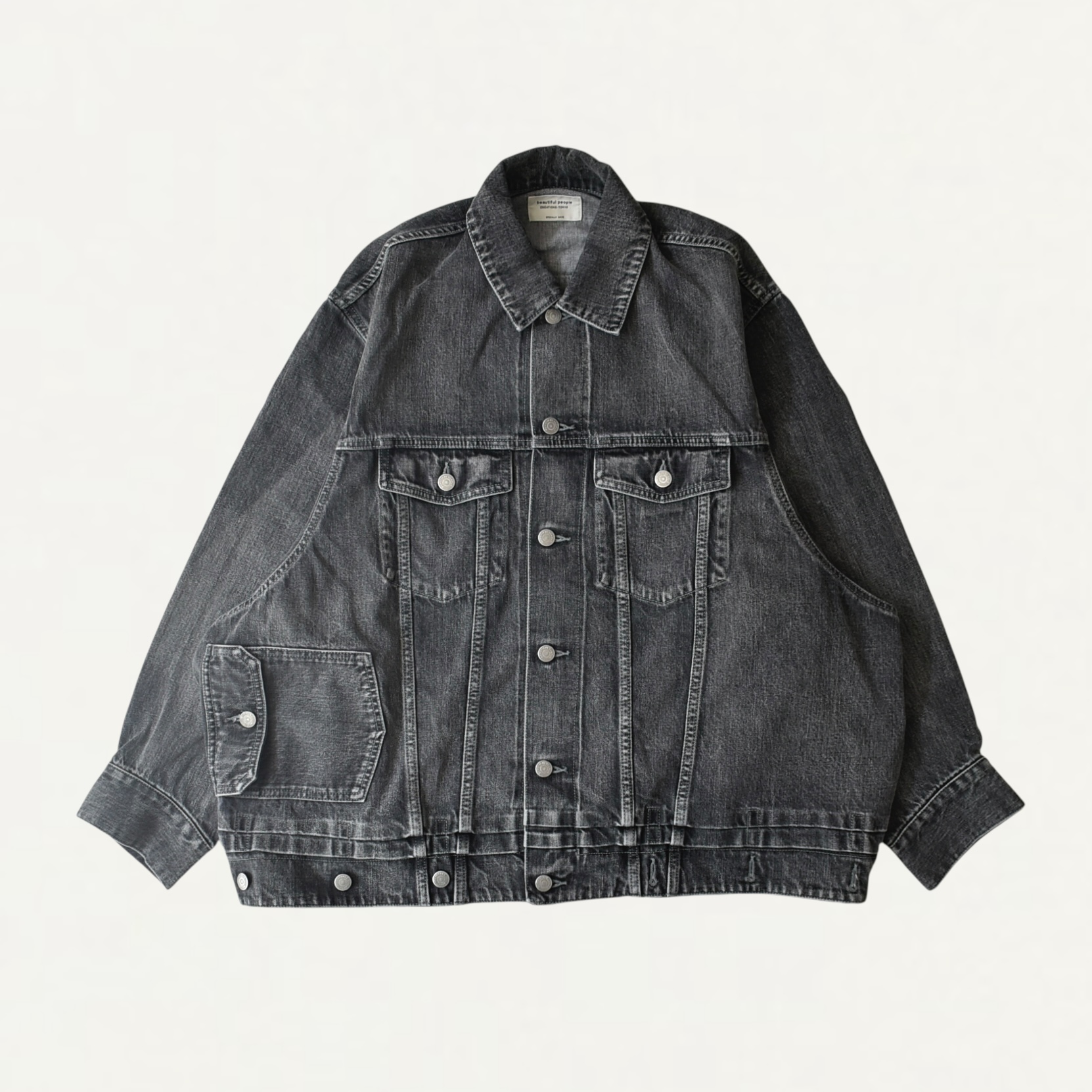 beautiful people double-end selvedge denim blouson blk bleach[1545102024]