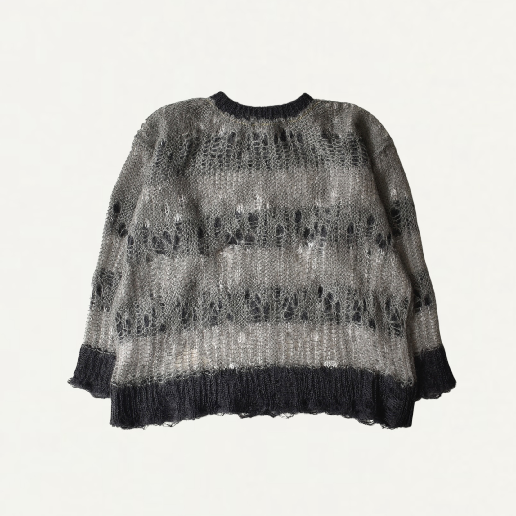 beautiful people flip wooledmohair damaged pullover dark brown[1545210006]