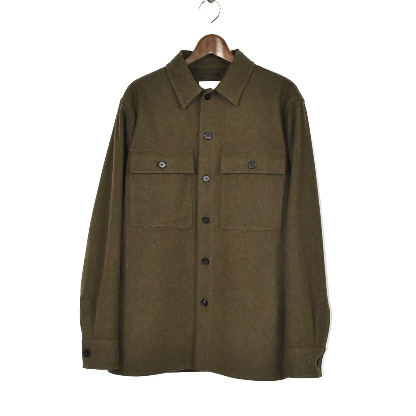JIL SANDER+ SUSTAINABLE FELTED WOOL FLANNEL SHIRT JACKET 02 [J47DL0131]