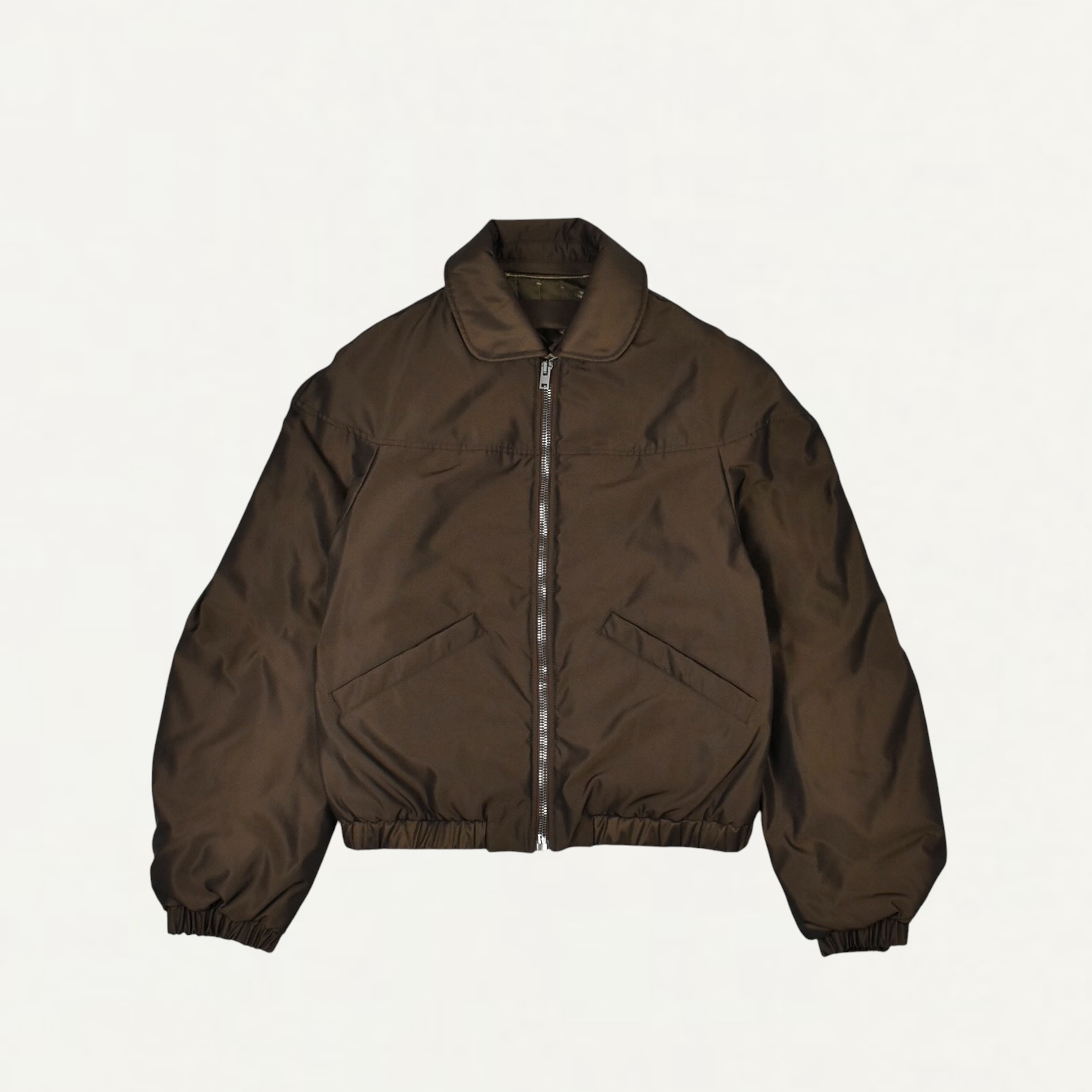 LEMAIRE PUFFER BLOUSON IN POLYESTER CANVAS PRALINE[OW1251 LF1655]