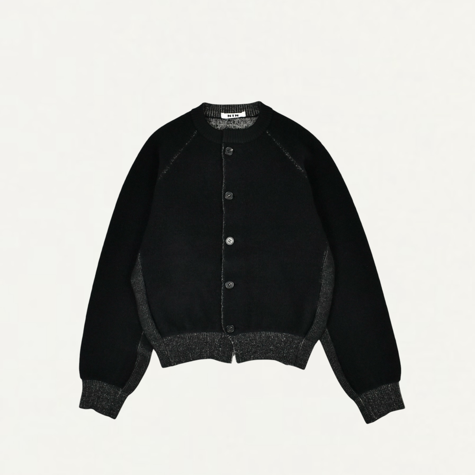 NTN REVERSIBLE CARDIGAN BLACK/BEIGE[N007-056174]