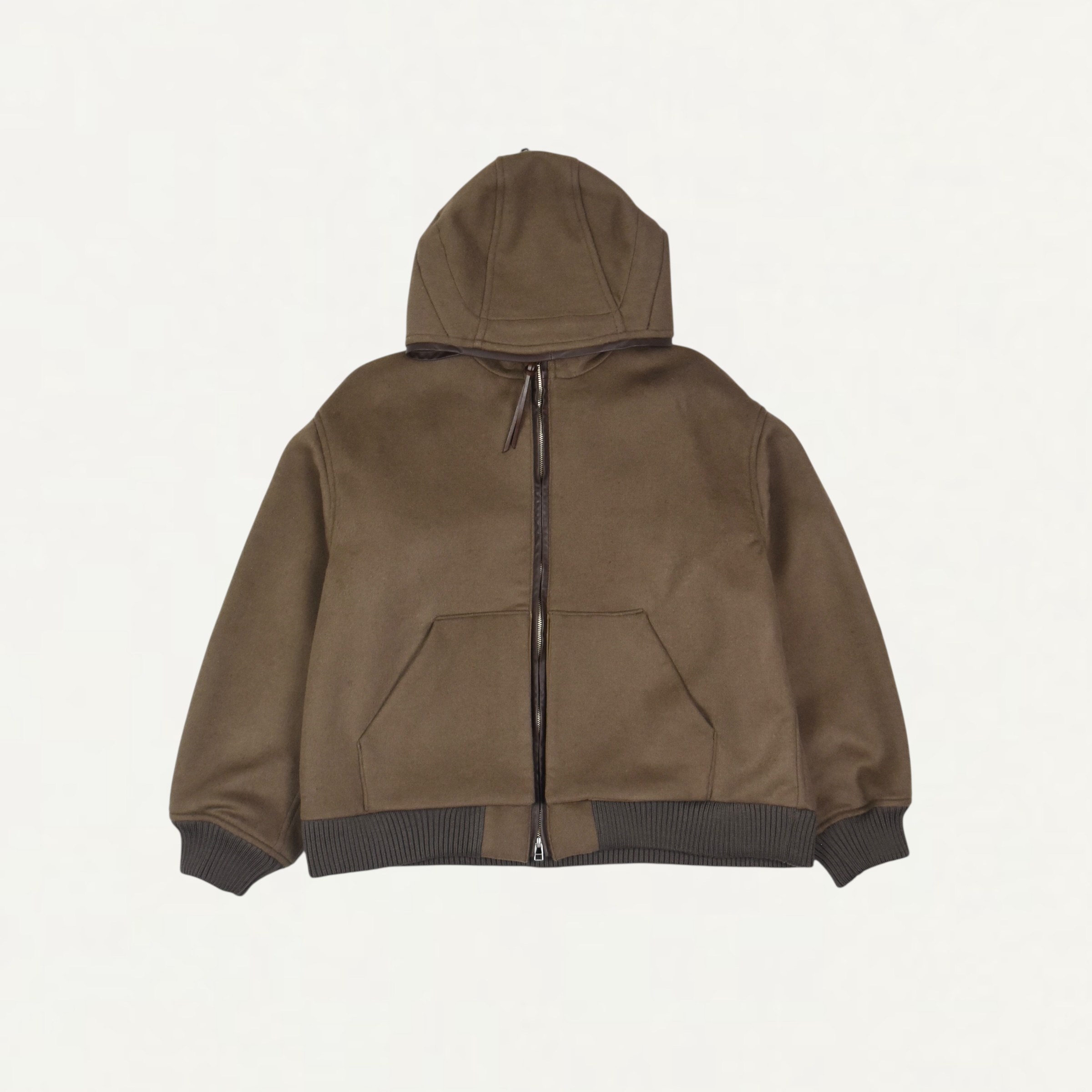 NTN BREWED PROTEIN™ ZIP UP HOODED BLOUSON KHAKI BEIGE[N005-030118SP]