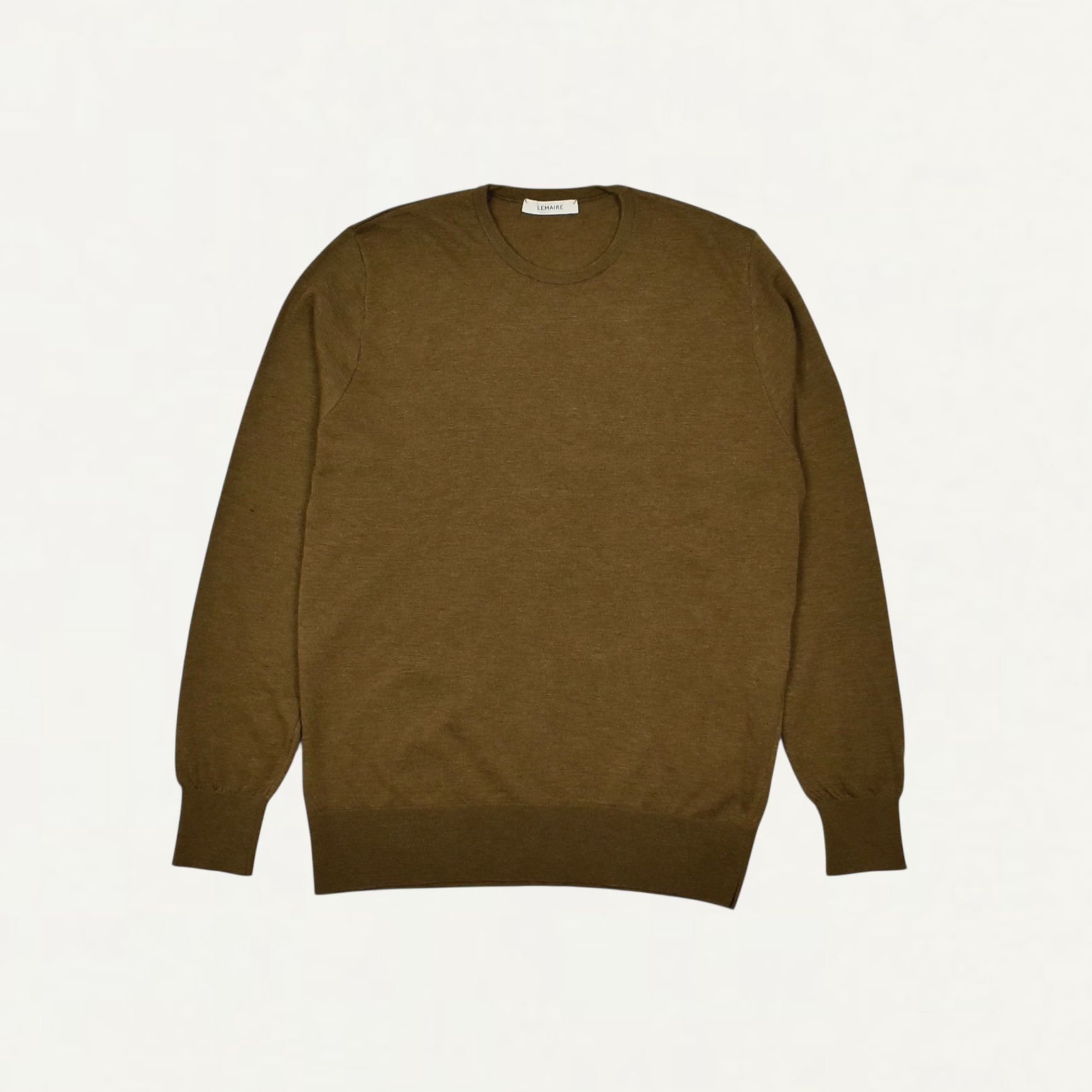 LEMAIRE CREW NECK SWEATER HAVANA[TO1434 LK1045]