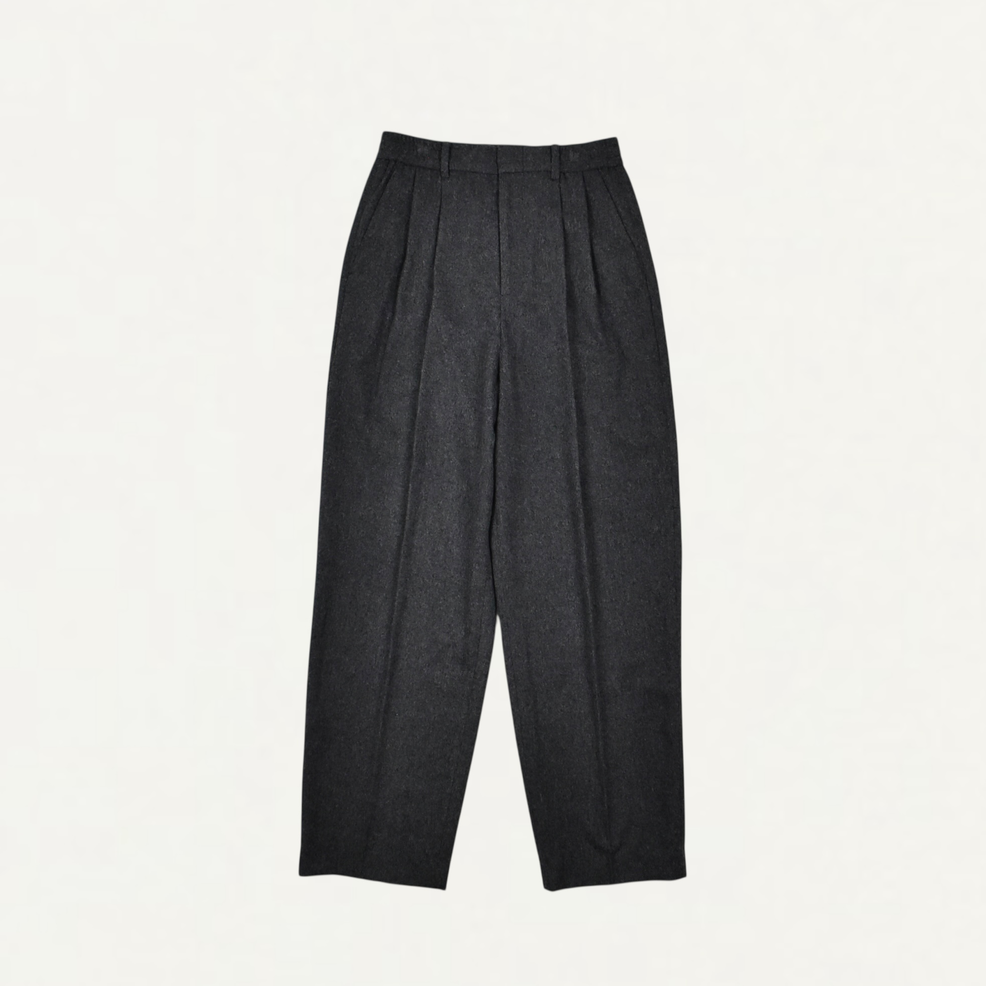 LE17SEPTEMBRE TWO TUCK WOOL PANTS GRAY[LH2579PT005EGR]
