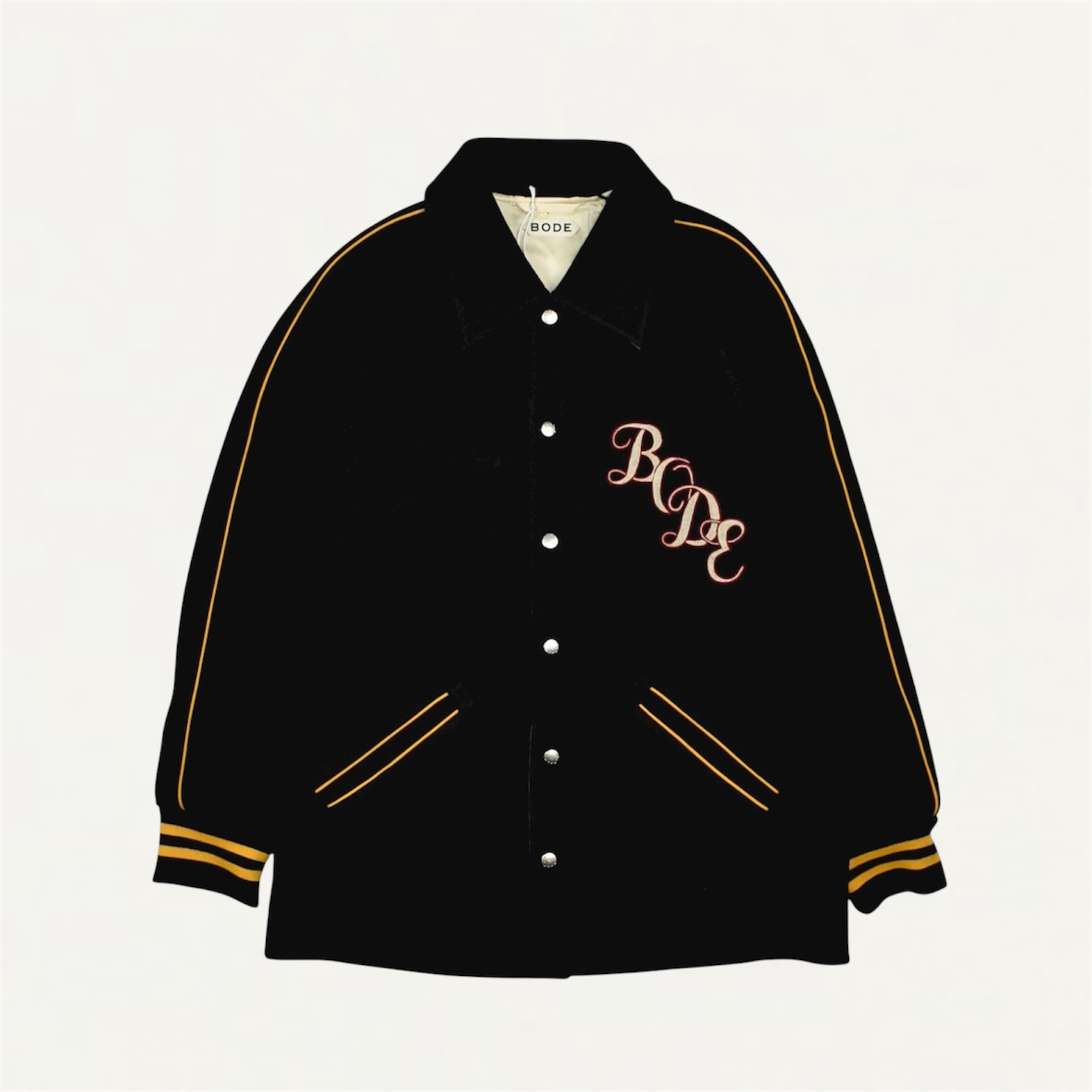 BODE Monogram Snap Reversible Jacket Black Multi[MRF25JA013]